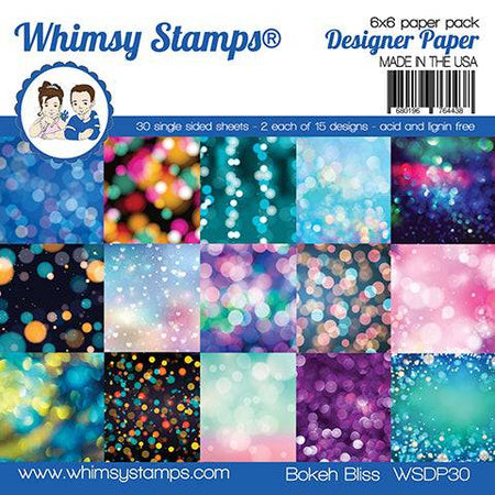 6x6 Paper Pack - Bokeh Bliss - Whimsy Stamps