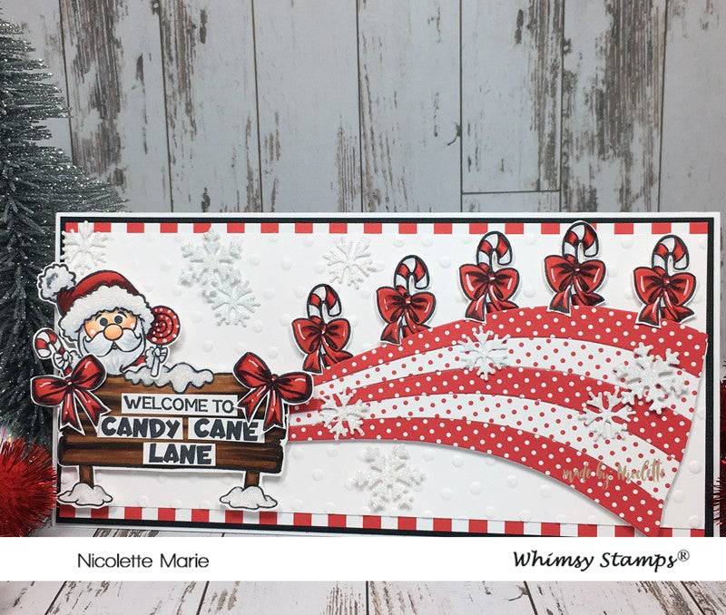 Candy Cane Lane Clear Stamps - Whimsy Stamps
