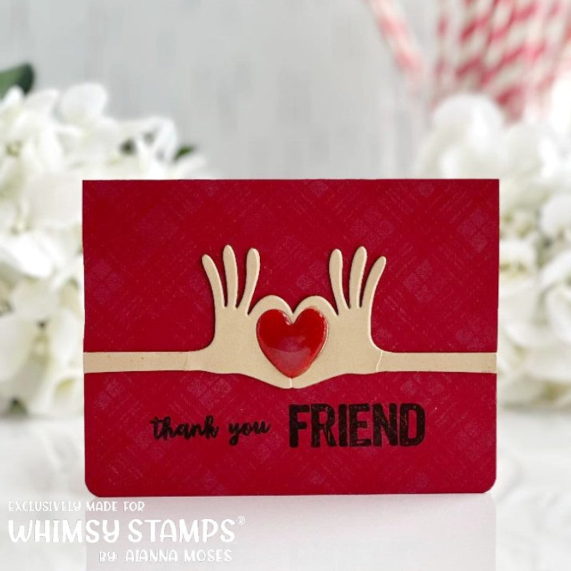 **NEW Heart Hands Die - Whimsy Stamps