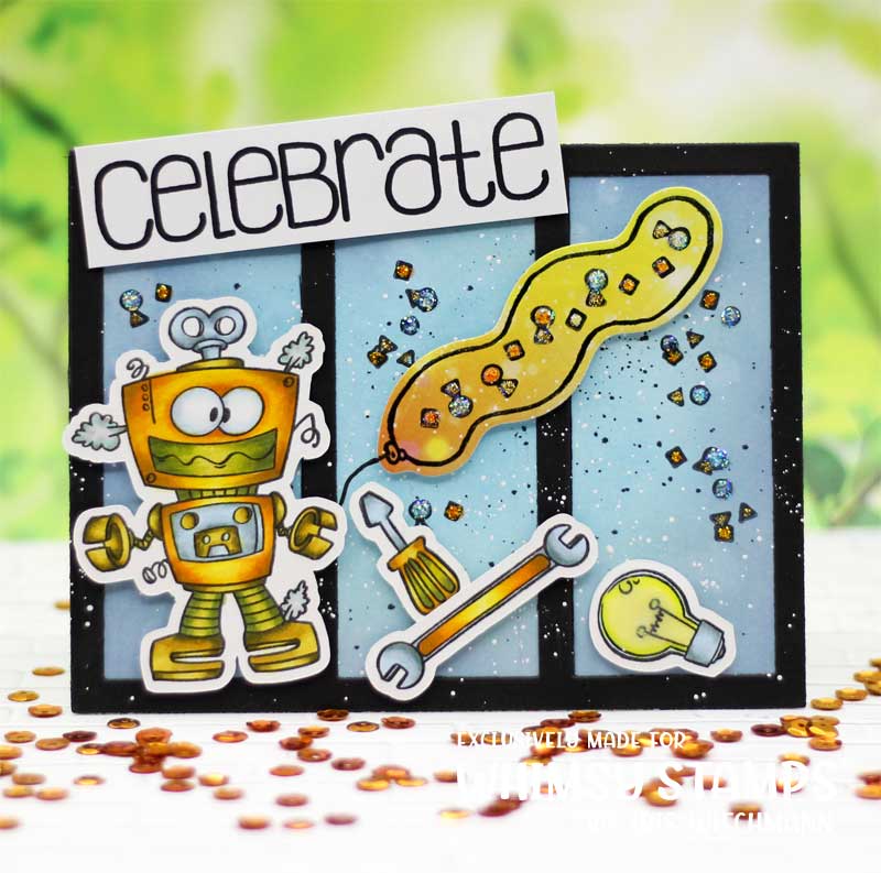 **NEW Celebrate Balloons Clear Stamps - Whimsy Stamps