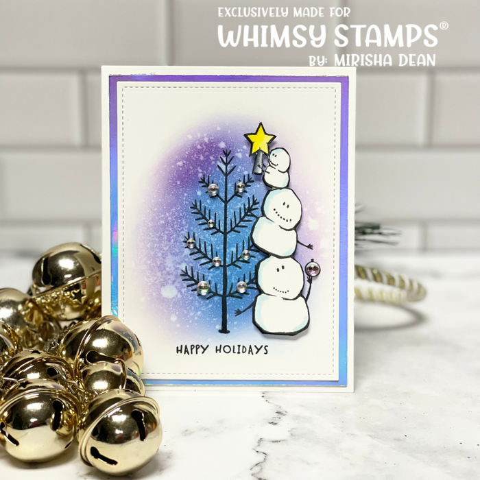 **NEW Snowball Family Clear Stamps - Whimsy Stamps