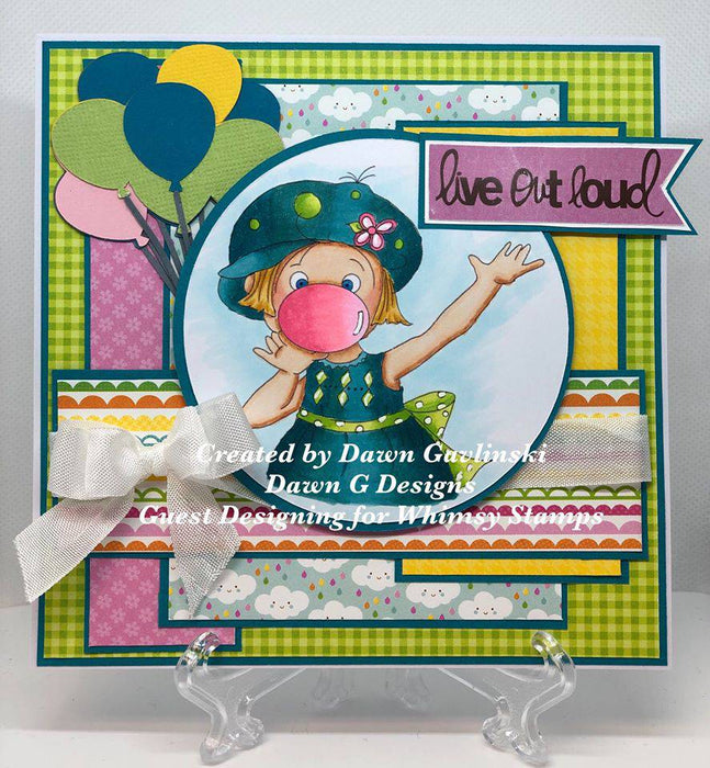 Bubble Gum Fun - Digital Stamp - Whimsy Stamps