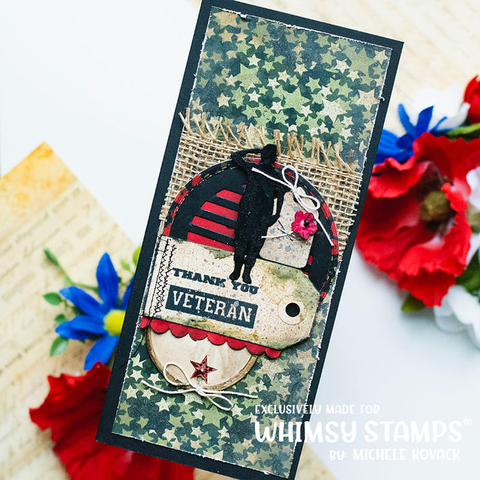 **NEW Military Sheroes Die Set - Whimsy Stamps