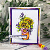 **NEW Gerbera Daisies Vase Rubber Cling Stamp - Whimsy Stamps