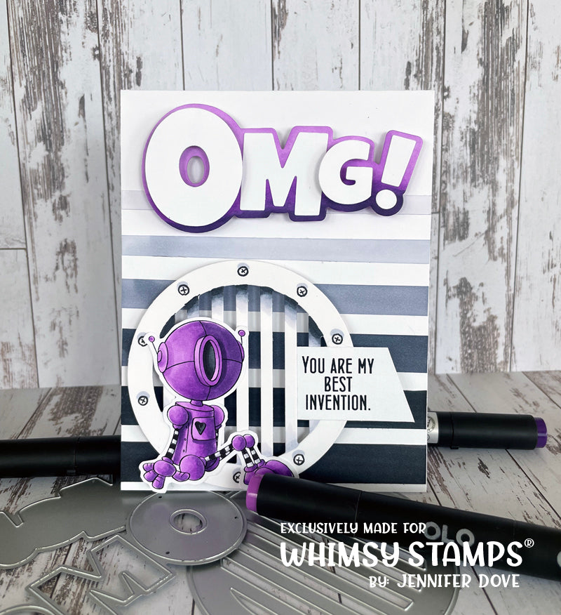 **NEW Robots Clear Stamps - Whimsy Stamps