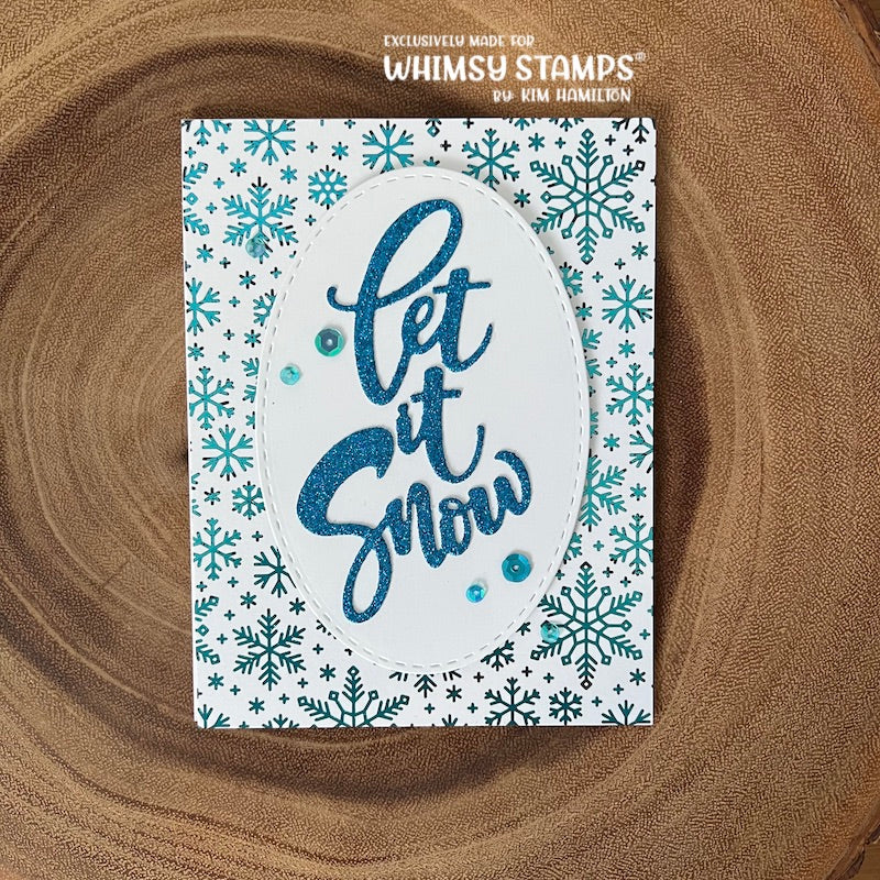 **NEW Let it Snow Die Set - Whimsy Stamps