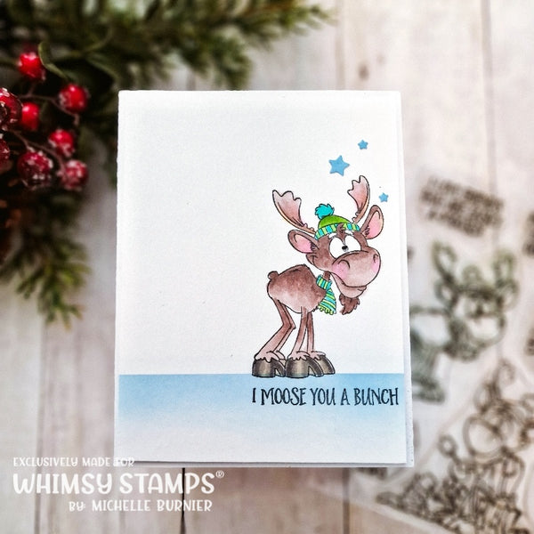 **NEW Moose You Clear Stamps - Whimsy Stamps