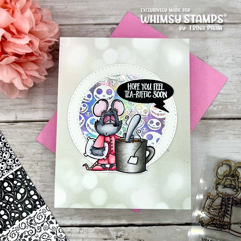 **NEW Toner Card Front Pack - Slimline Terror 1 - Whimsy Stamps