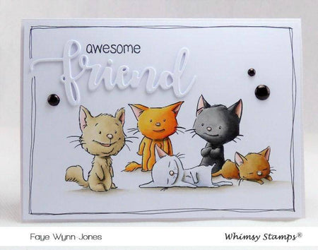 Coordinate Clear Stamp and Die Set Cute Animals Transparent Clear