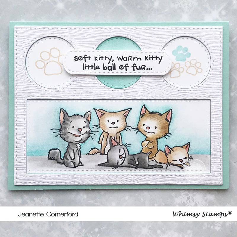 Adopt Don't Shop CATS Clear Stamps - Whimsy Stamps