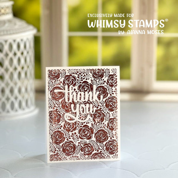 **NEW Thank You Word Die - Whimsy Stamps