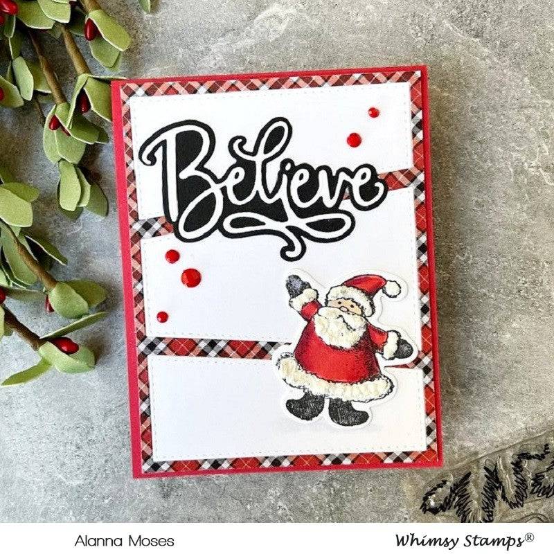 Believe Word and Shadow Die Set - Whimsy Stamps