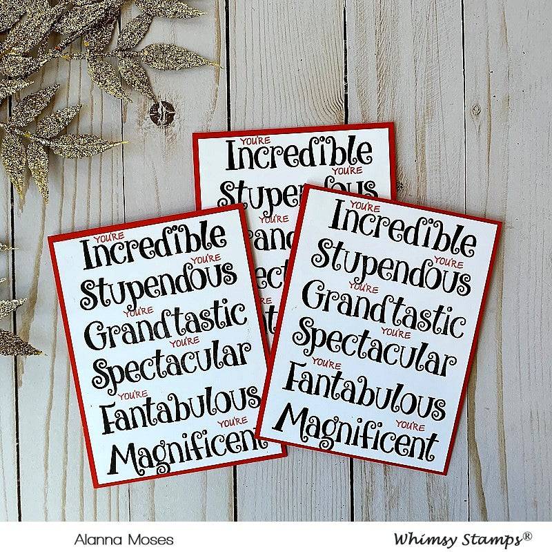 Fantabulous Clear Stamps - Whimsy Stamps