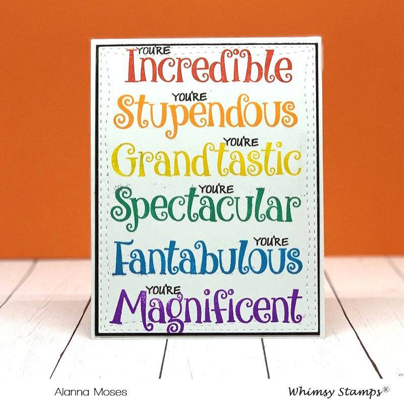 Fantabulous Clear Stamps - Whimsy Stamps