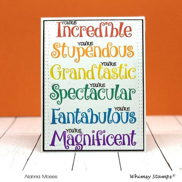 Fantabulous Clear Stamps - Whimsy Stamps