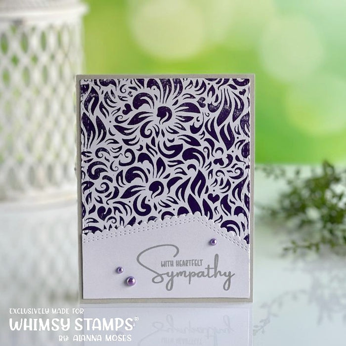 *NEW Sympathy Silhouette Clear Stamps - Whimsy Stamps
