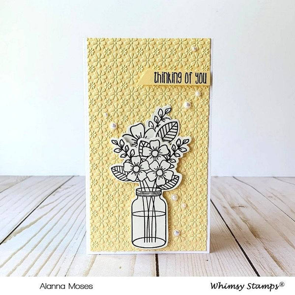Flower Wishes Outline Die Set - Whimsy Stamps