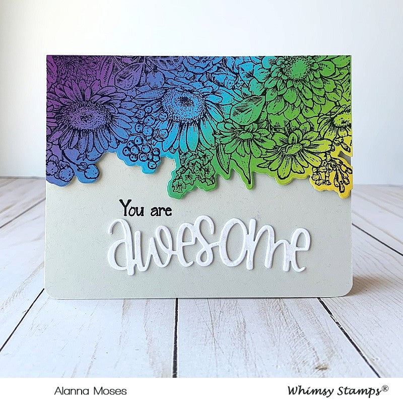 **NEW Awesome Large Word Die - Whimsy Stamps