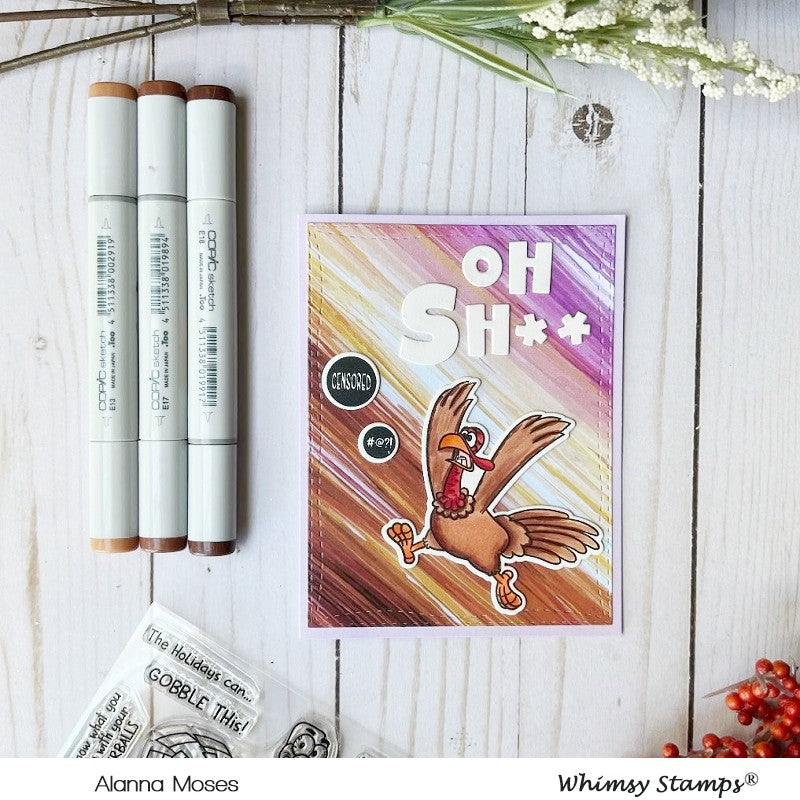 Gobble This! Outline Die Set - Whimsy Stamps