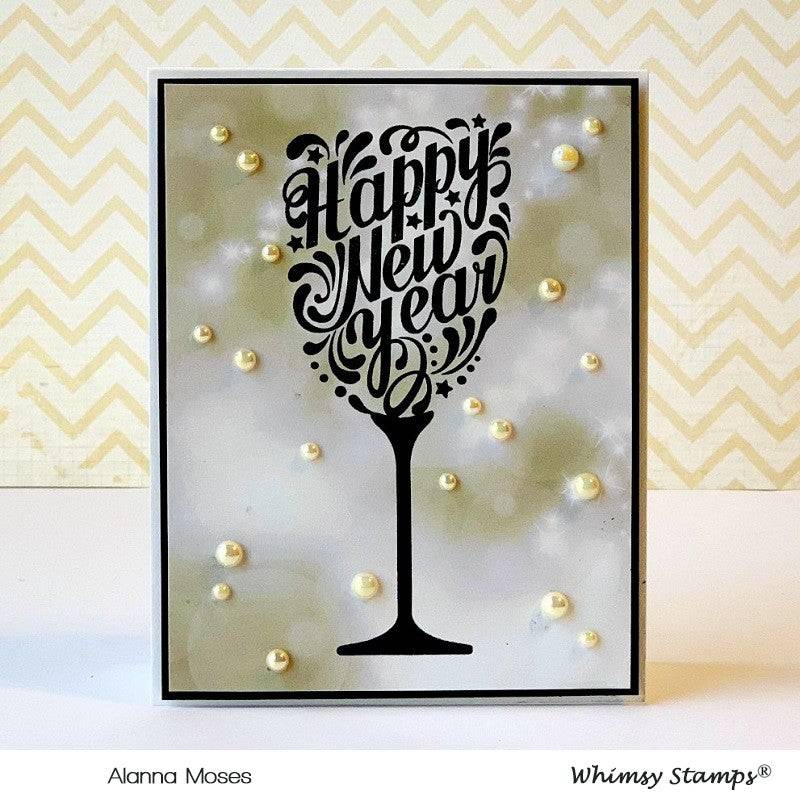 Happy New Year Clear Stamps - Whimsy Stamps