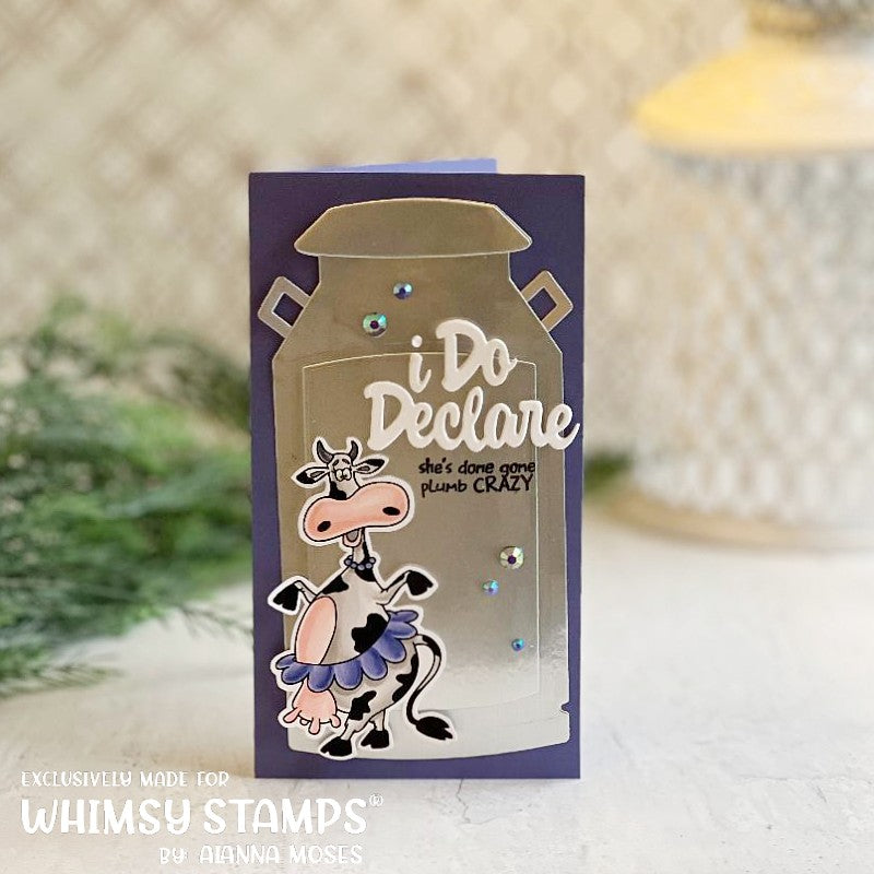 **NEW Southern Cow Bell Clear Stamps - Whimsy Stamps