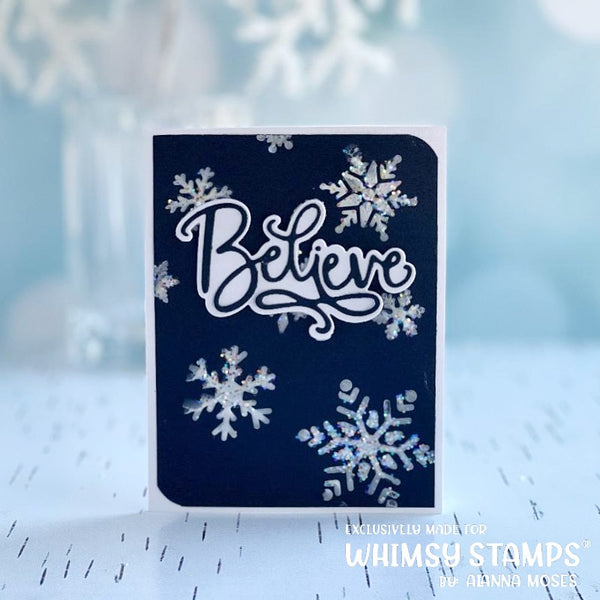 **NEW It's Snowing - 6x9 Stencil - Whimsy Stamps