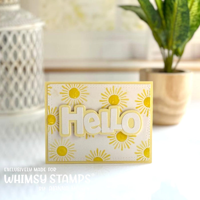 **NEW It's Sunny - 6x9 Stencil - Whimsy Stamps