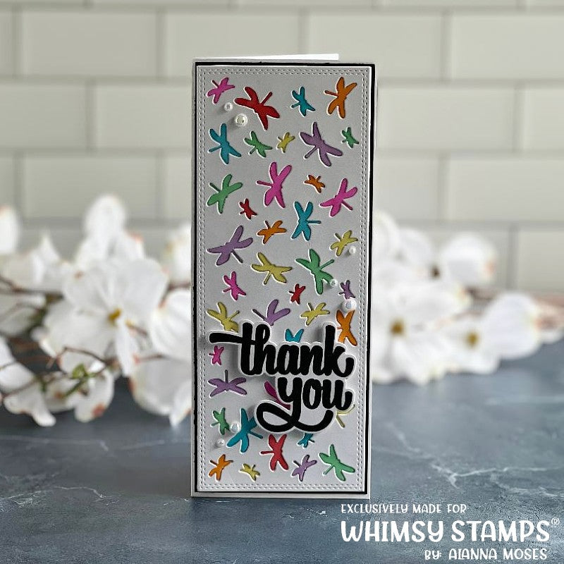 **NEW Many Thanks Clear Stamps - Whimsy Stamps