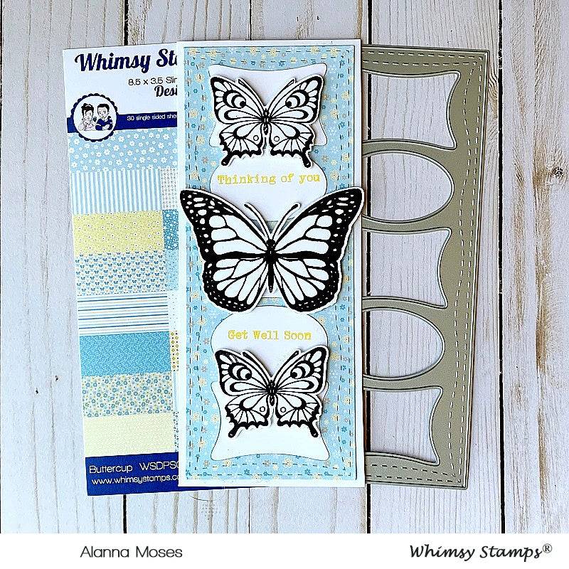 Butterflies Clear Stamps - Whimsy Stamps