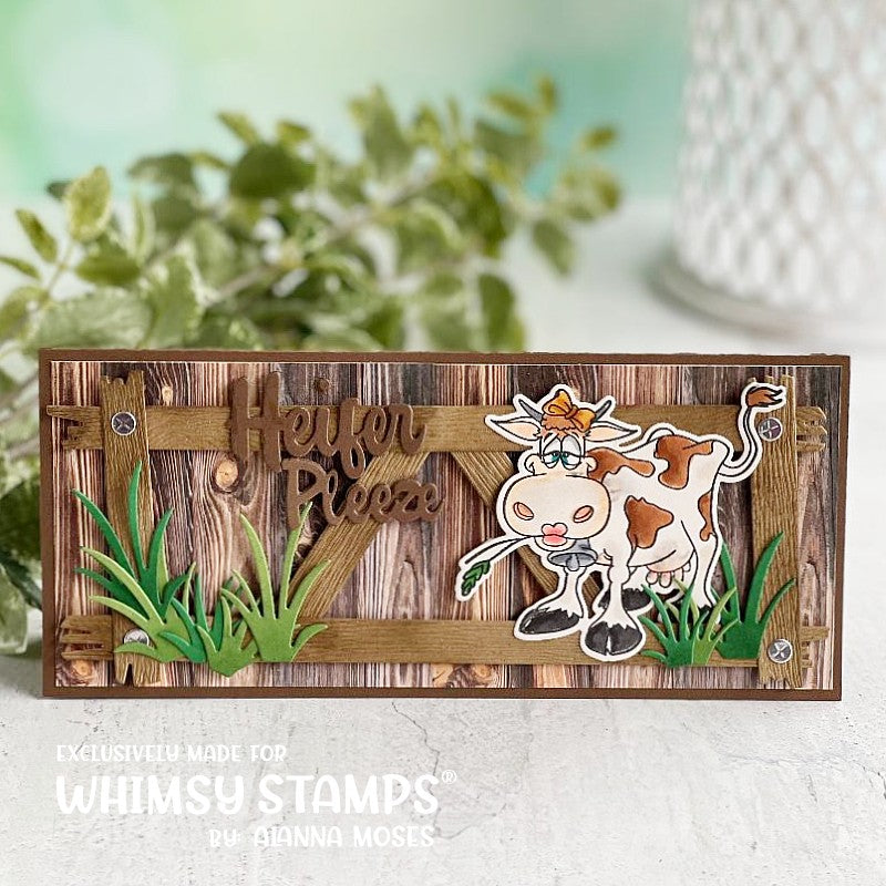 **NEW Southern Heifer Outline Die - Whimsy Stamps