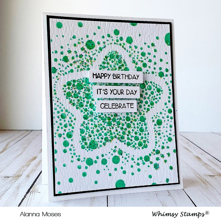 **NEW Speckled Star Stencil - Whimsy Stamps