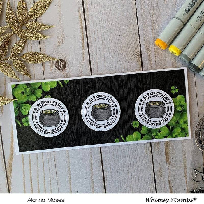 St. Patrick's Day Gold Clear Stamps - Whimsy Stamps