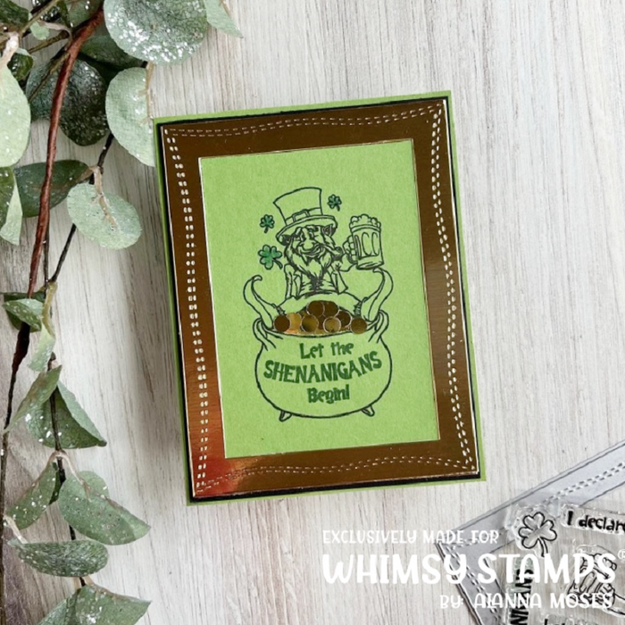 **NEW St. Paddy Shenanigans Clear Stamps - Whimsy Stamps