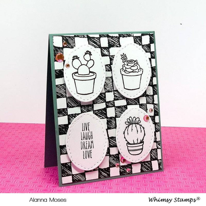 Sweet Succulents Clear Stamps - Whimsy Stamps