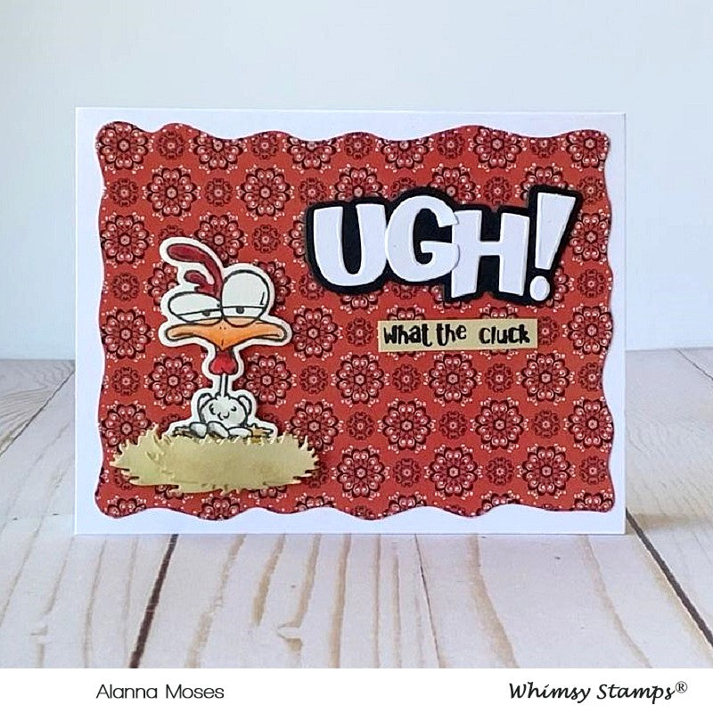 **NEW What the Cluck Clear Stamps - Whimsy Stamps