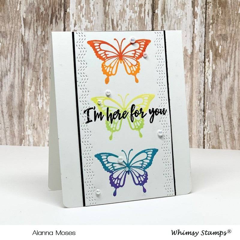 Butterflies Clear Stamps - Whimsy Stamps