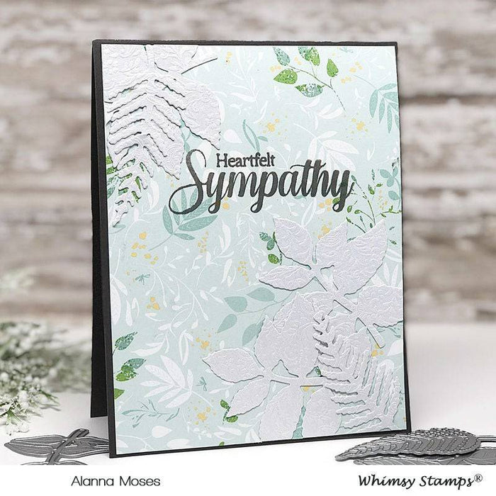 Deepest Sympathy Clear Stamps - Whimsy Stamps
