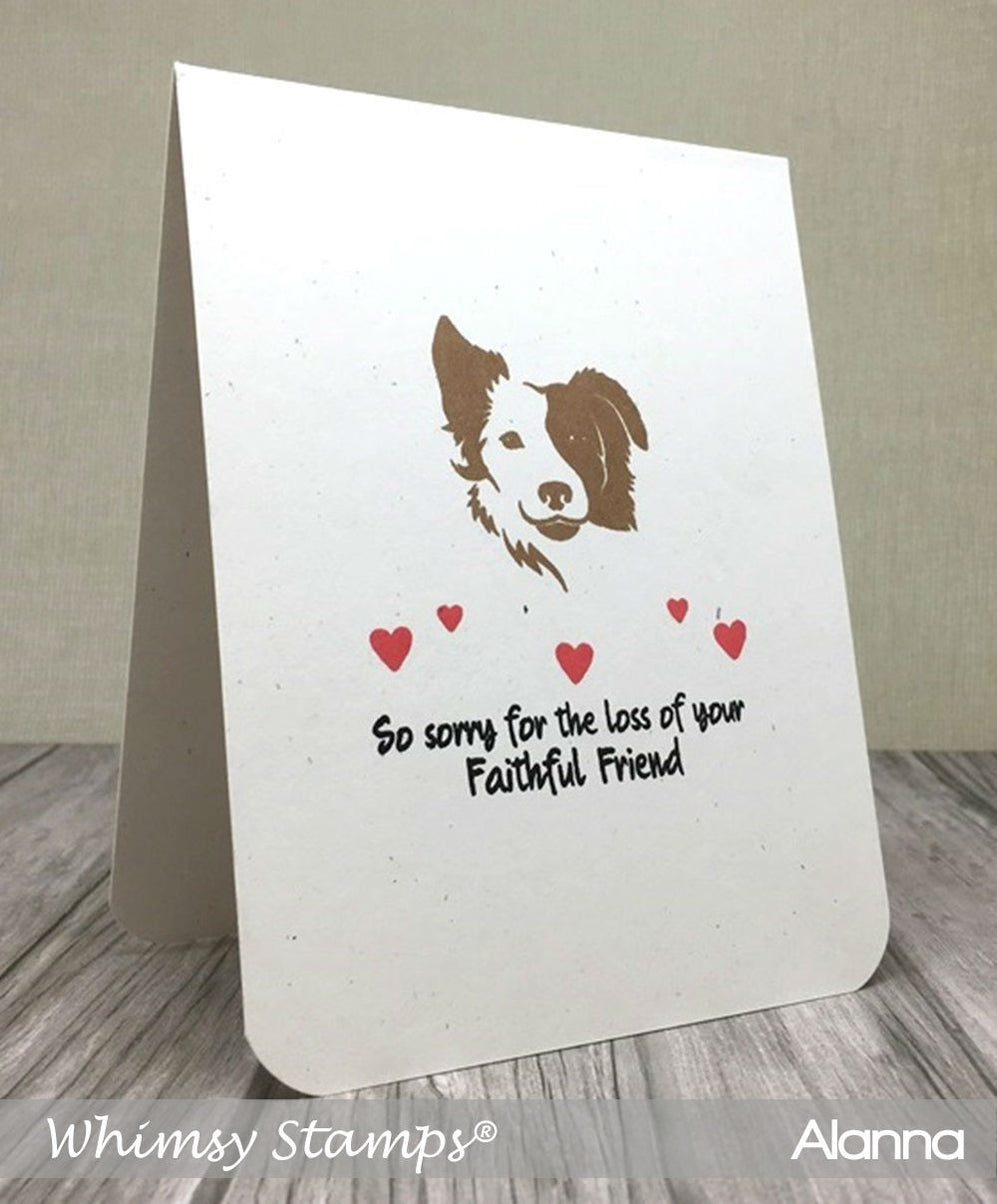 Irreplaceable Friend Clear Stamps– Whimsy Stamps