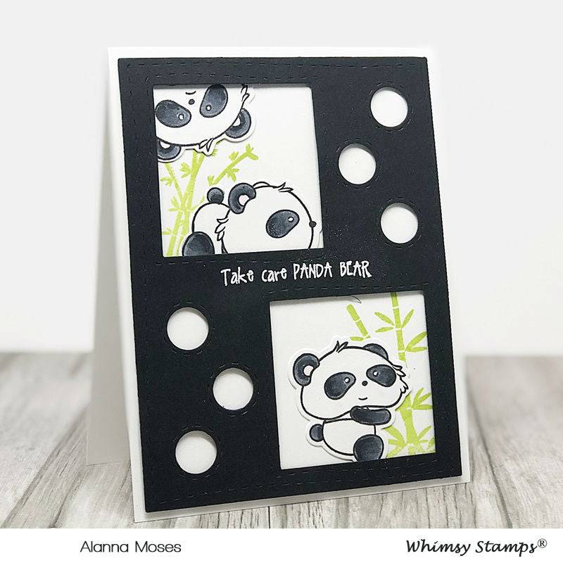 Panda Butt Clear Stamps - Whimsy Stamps