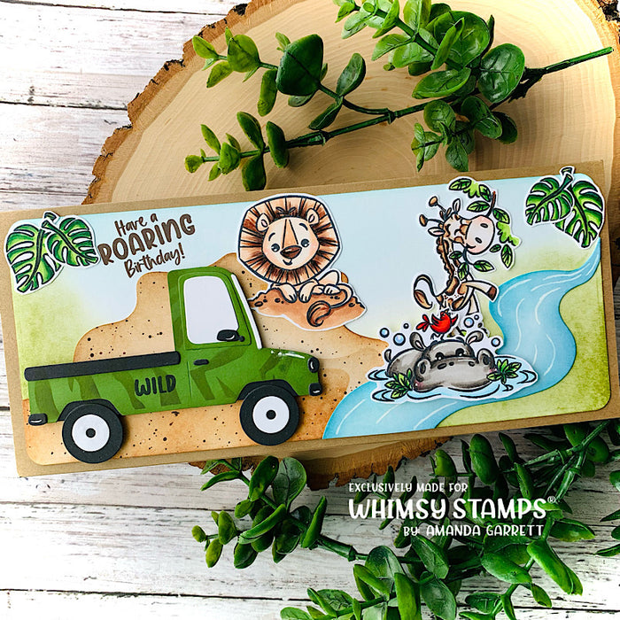 Safari Animals Clear Stamps - Whimsy Stamps
