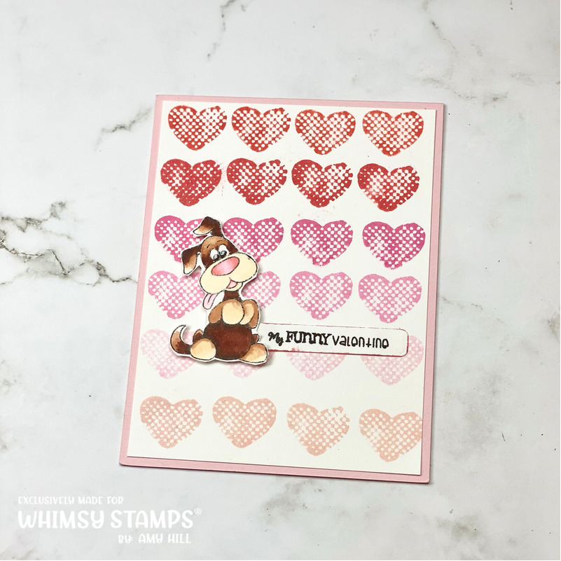 **NEW Doggie Valentine Friends Clear Stamps - Whimsy Stamps