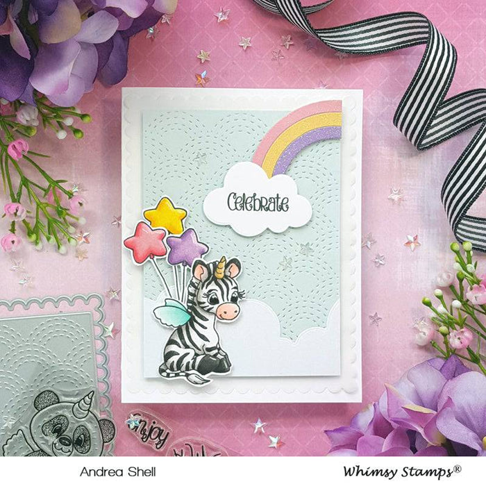 Quilted Rainbow Inlaid Die - Whimsy Stamps