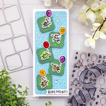 **NEW AlFROGabet Outlines Die Set - Whimsy Stamps