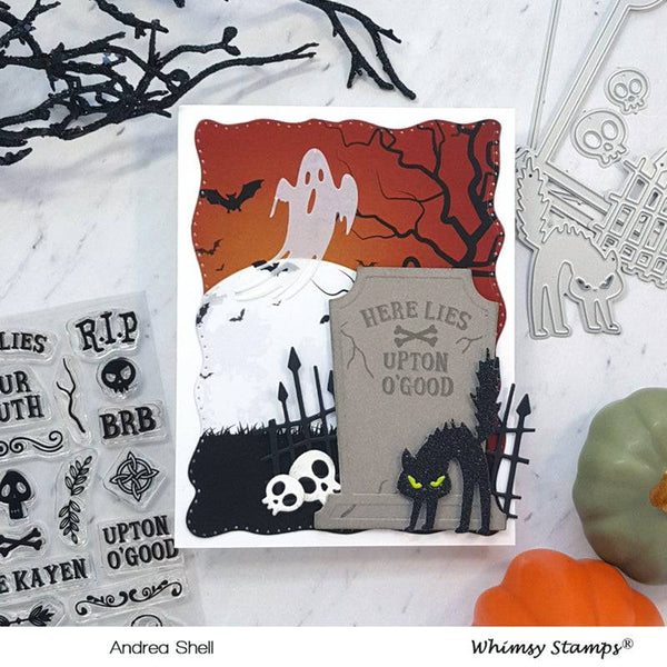 Grave Epitaphs Clear Stamps - Whimsy Stamps