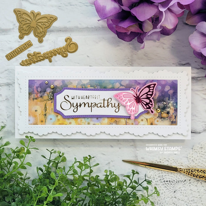 **NEW Sympathy Silhouette Hot Foil Plates - Whimsy Stamps