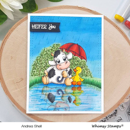 Cow Friends Clear Stamps - Whimsy Stamps