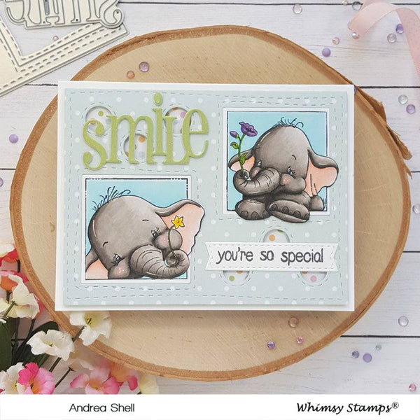 Ellie Summer Squares - Digital Stamp - Whimsy Stamps