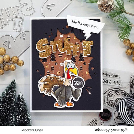 Gobble This! Outline Die Set - Whimsy Stamps