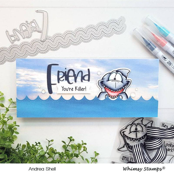 Lookin' Shark Clear Stamps - Whimsy Stamps
