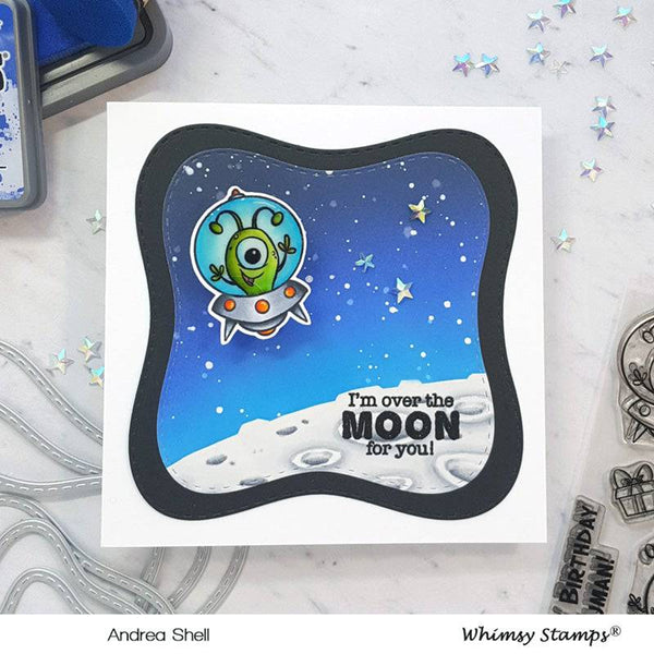 Over the Moon Clear Stamps - Whimsy Stamps